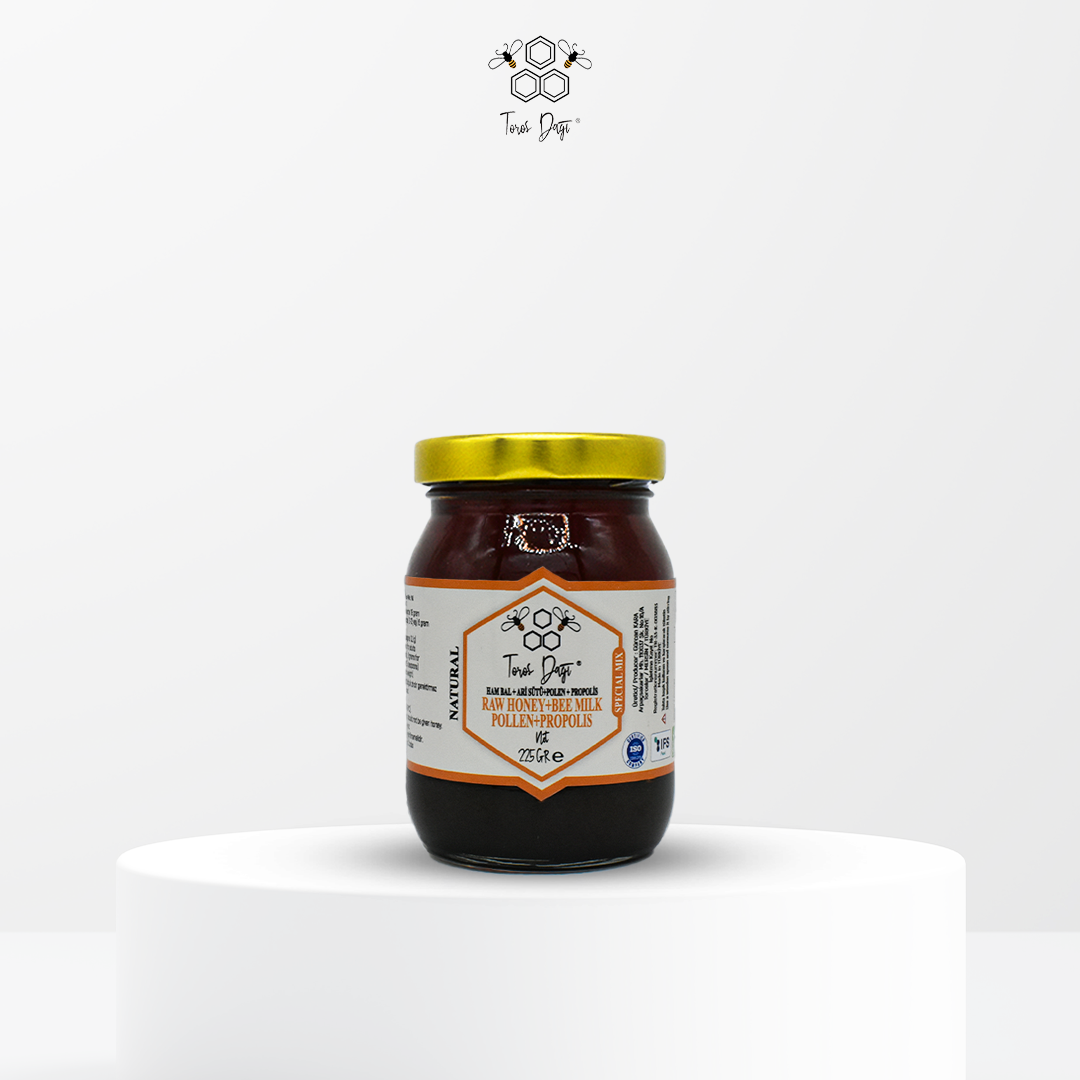 Toros Dağı Arı Sütü - Polen - Propolis - Bal Karışımı 225 gr