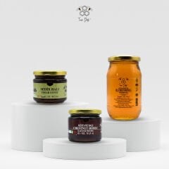 Avantajlı Paket - Süzme Çiçek Balı 480 gr - Kestane Balı 400 gr - Sedir Balı 400 gr