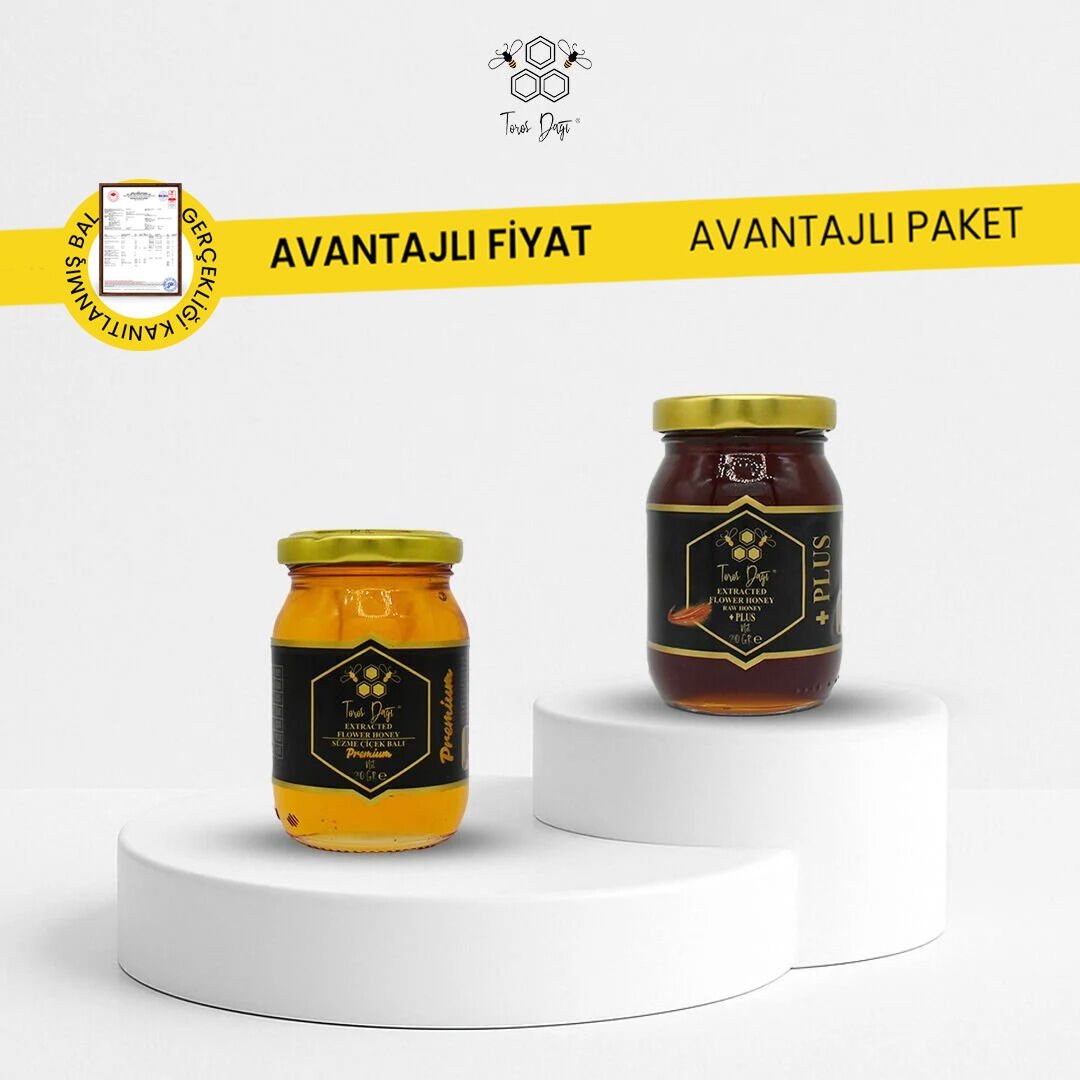 Avantajlı Paket - Süzme Çiçek Balı Premium 240 gr - Süzme Çiçek Balı +Plus 240 gr